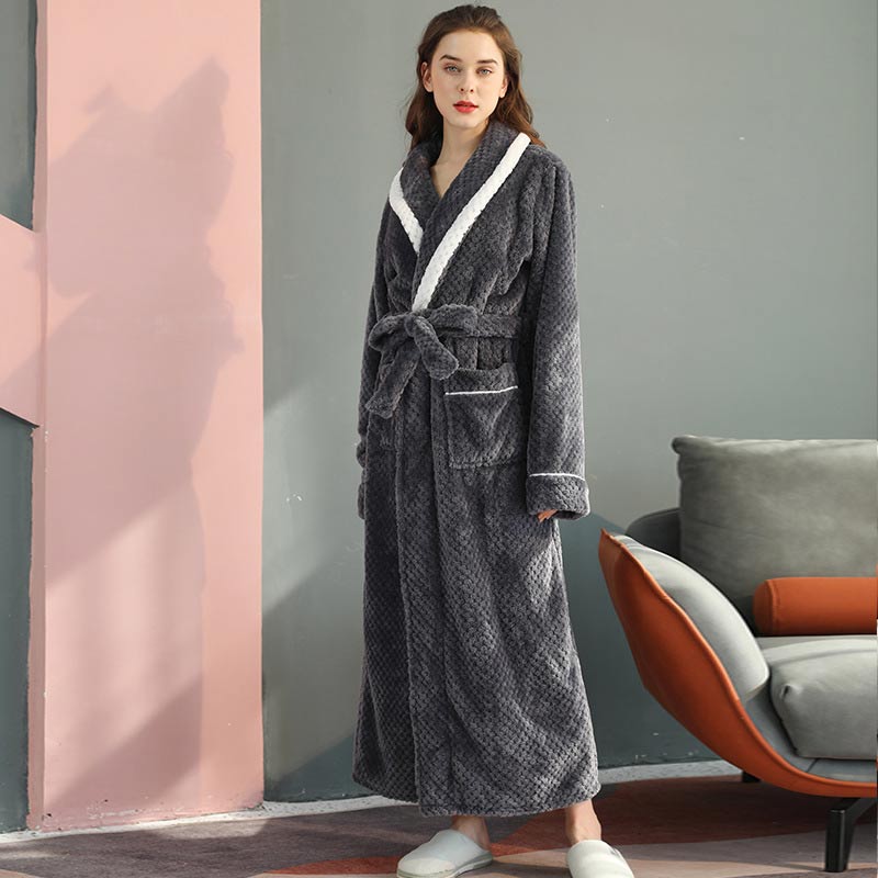 Thick Fleece Bathrobe | Skin-Friendly Material | Playful Prints