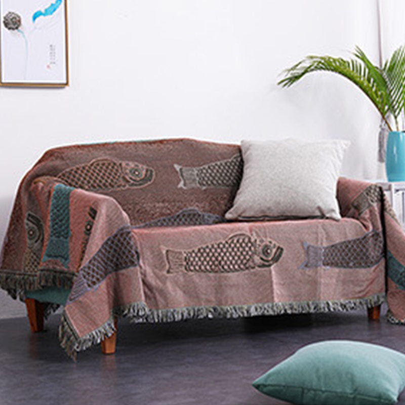 Koi Print Reversible Blanket | Soft Polyester | Multiple Sizes