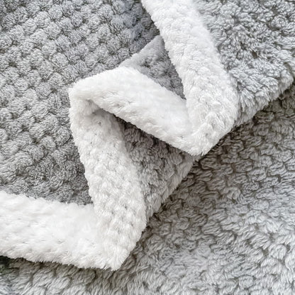 Reversible Fleece Blanket | Soft Polyester | Full Size 71" x 79"