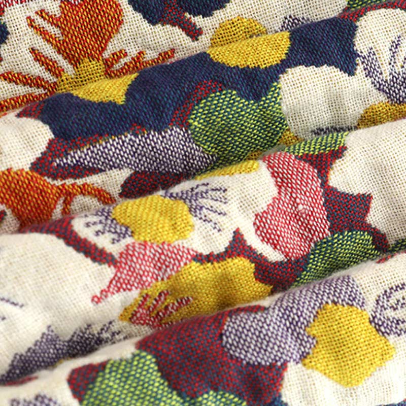 Rustic Flower Reversible Quilt | 100% Organic Cotton | Full/Queen Size