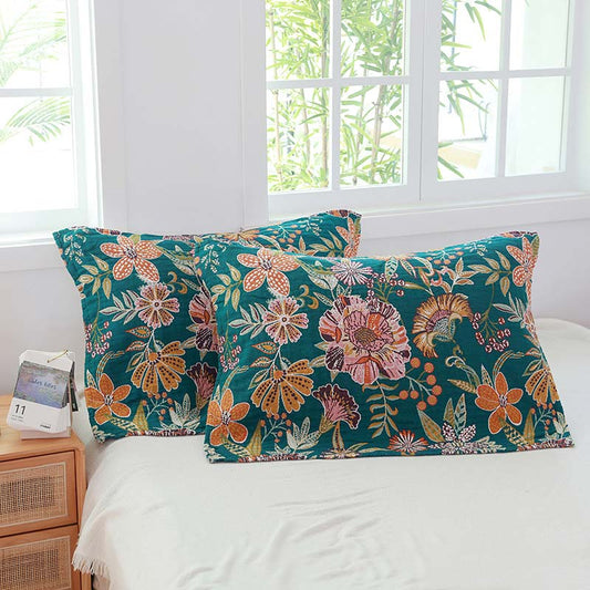 Cotton Gauze Pillow Towels | Breathable & Skin-Friendly | Set of 2