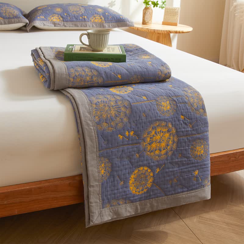 Dandelion Quilt | 100% Organic Cotton | Full/Queen Size