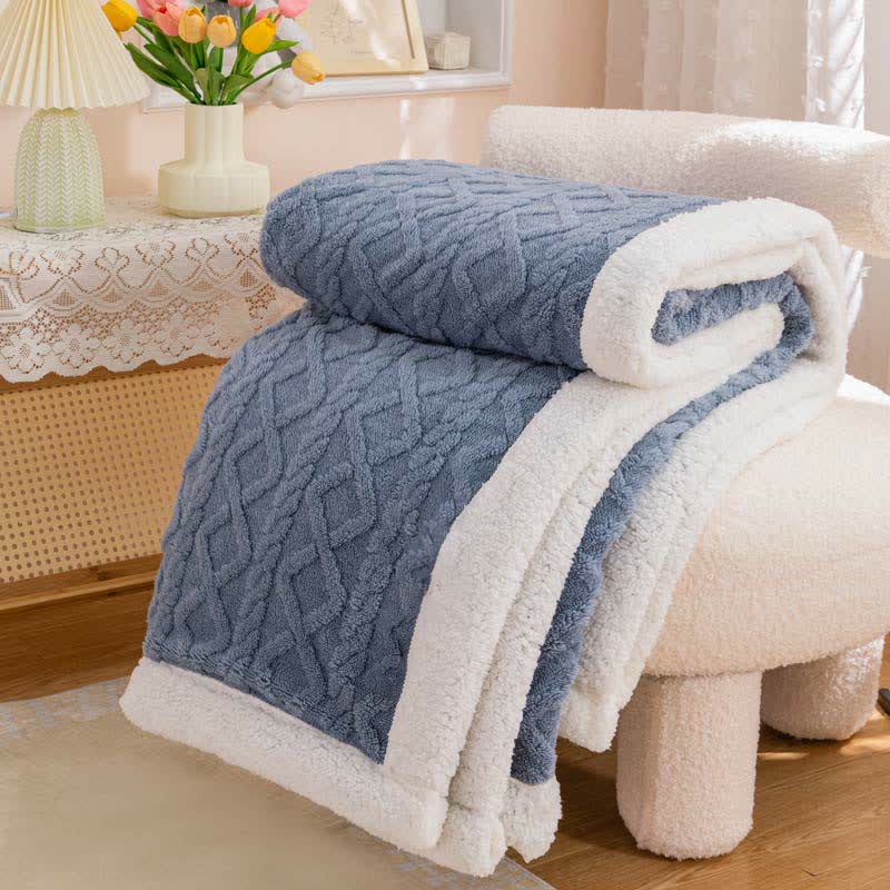 Reversible Throw Blanket | Soft Polyester | Lightweight Cozy Design