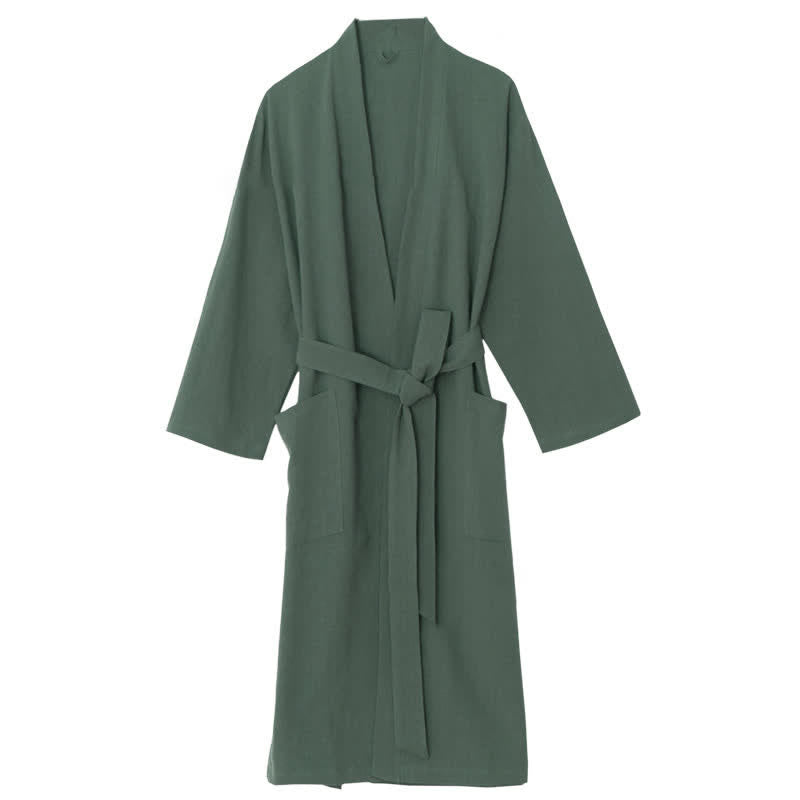 Cotton Bathrobe | Soft & Lightweight | With Pockets