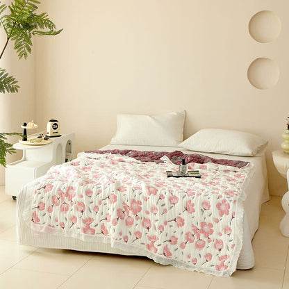 Peach Blossom Quilt | Bamboo Fiber | Full/Queen Size