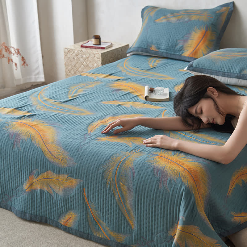 Luxurious Cotton Gauze Quilt Set | 100% Organic Cotton | Full/Queen/King Options