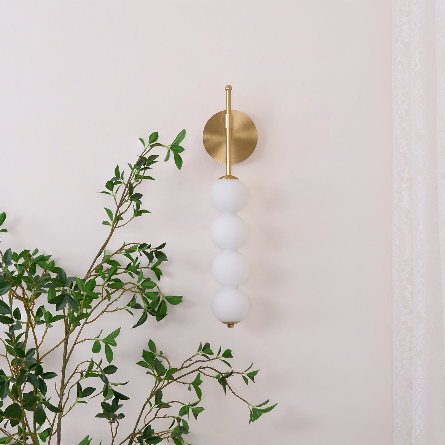Abacus Wall Lamp | Iron, Metal, Glass | Gold