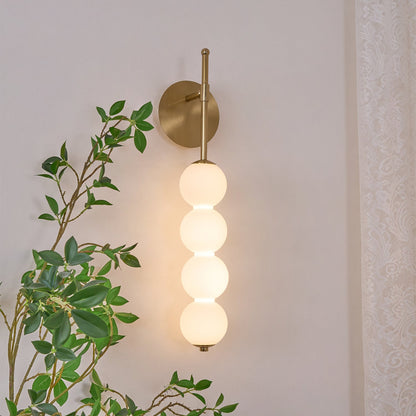 Abacus Wall Lamp | Iron, Metal, Glass | Gold
