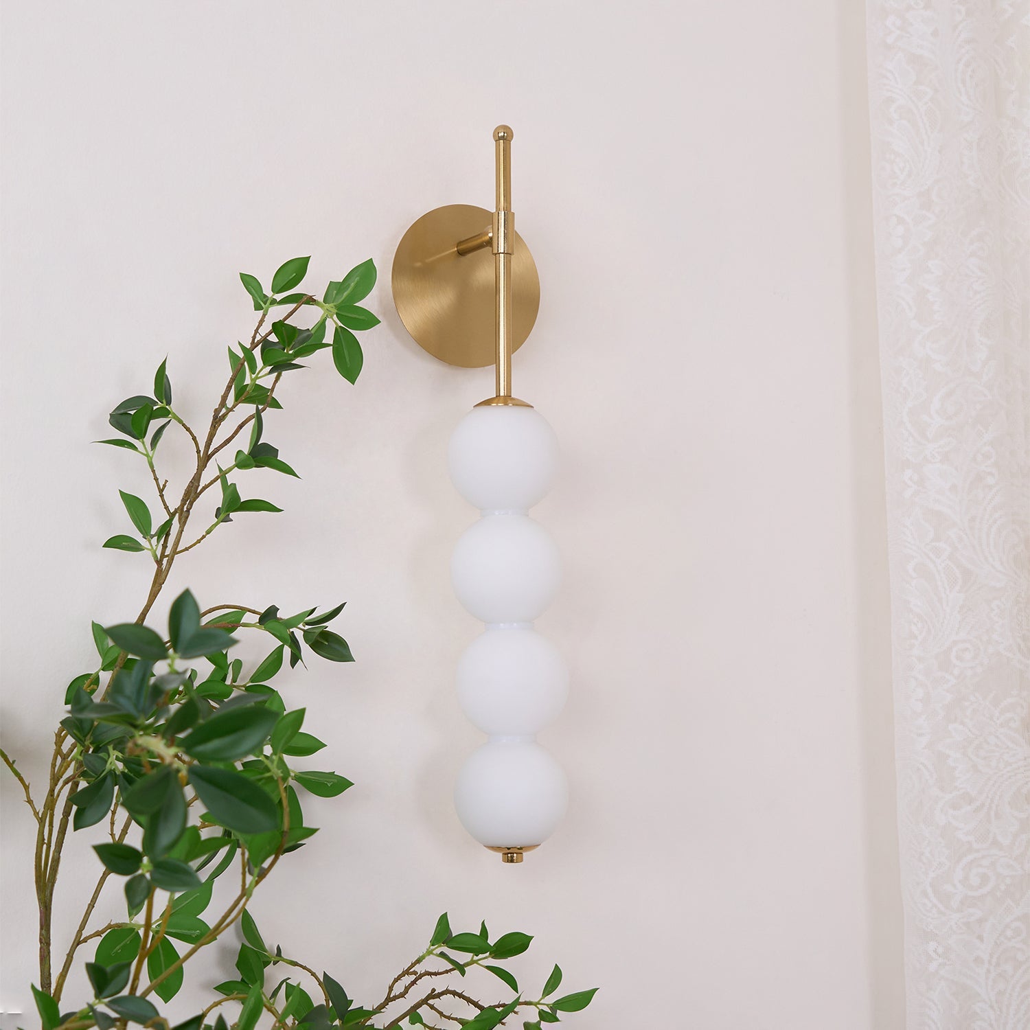 Abacus Wall Lamp | Iron, Metal, Glass | Gold