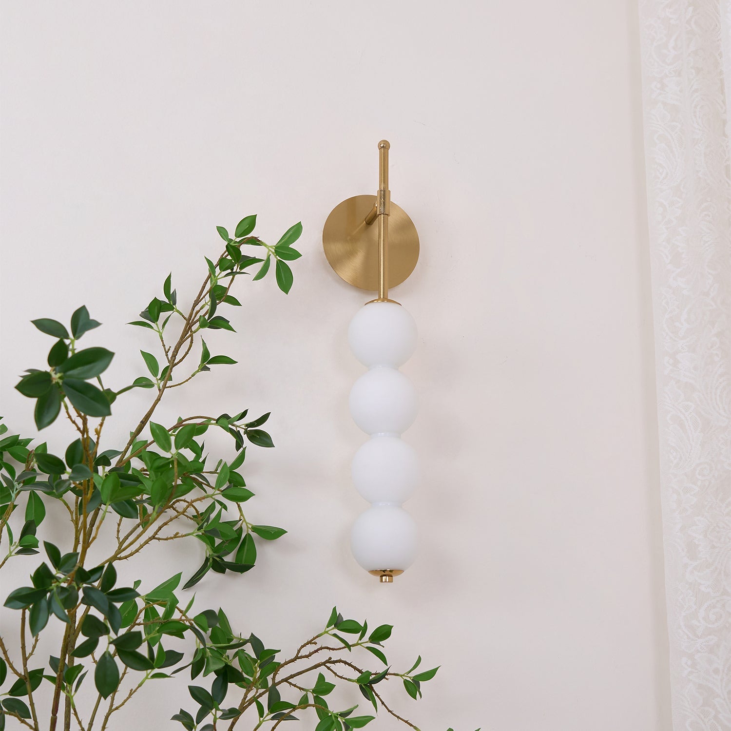 Abacus Wall Lamp | Iron, Metal, Glass | Gold