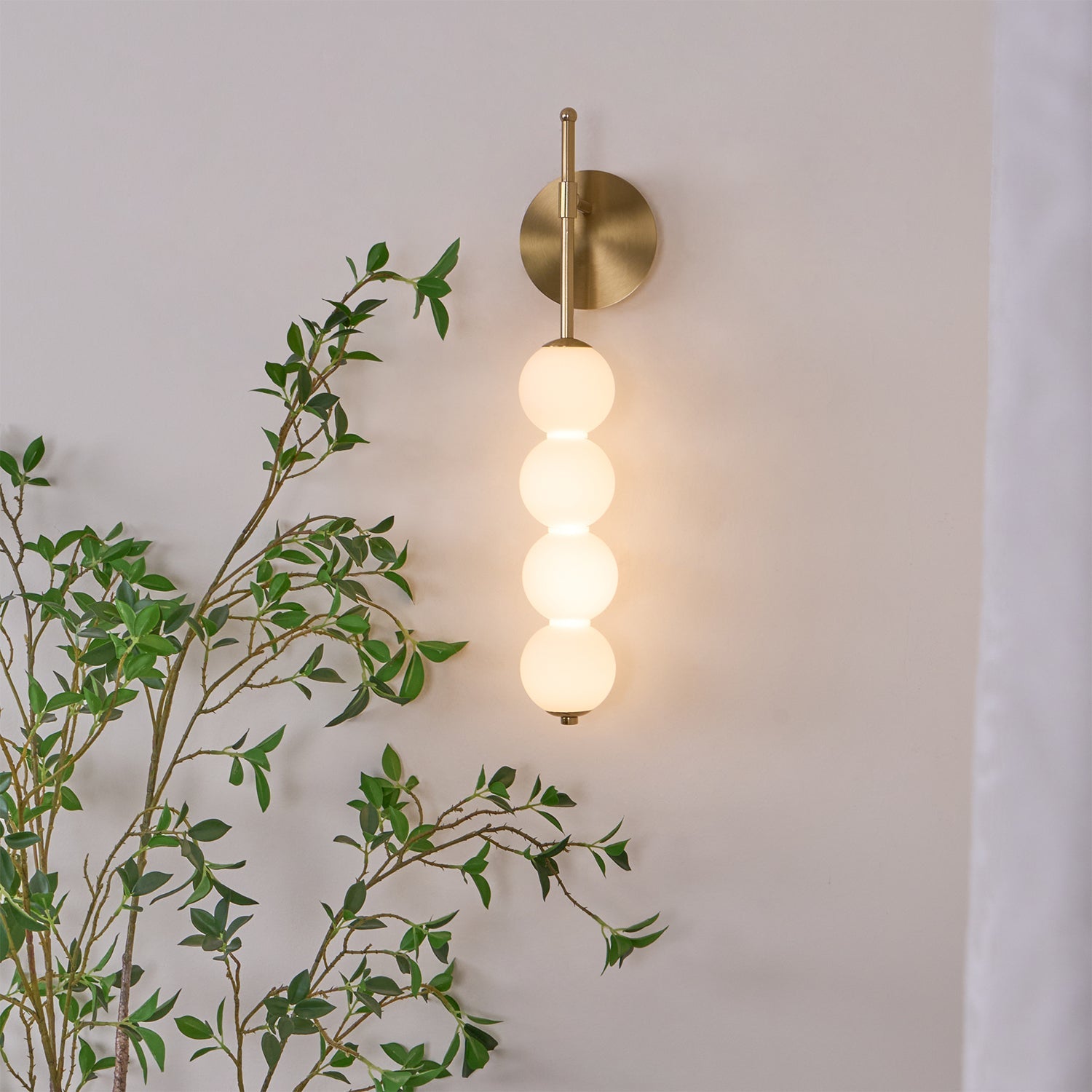 Abacus Wall Lamp | Iron, Metal, Glass | Gold