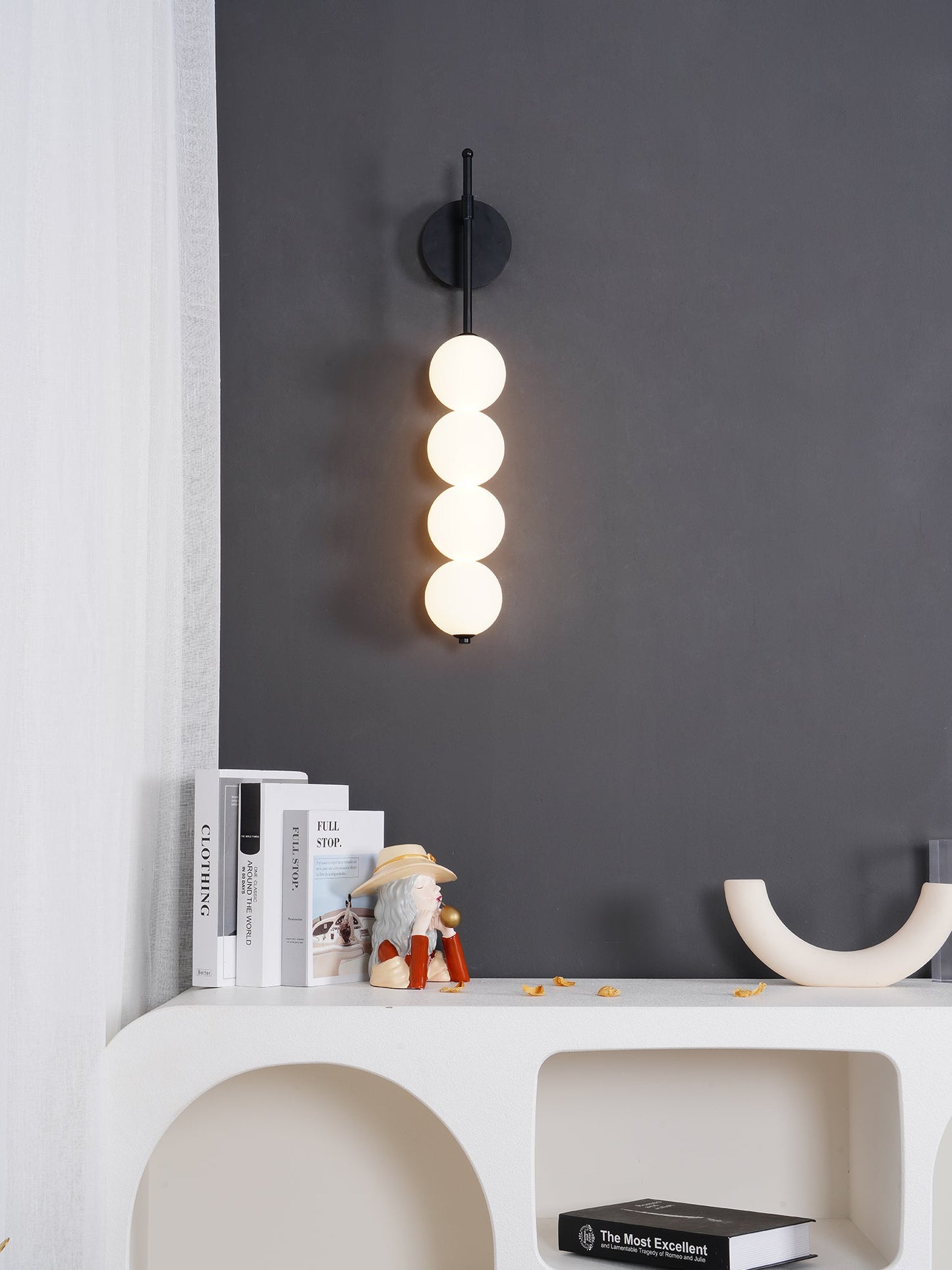 Abacus Wall Lamp | Iron, Metal, Glass | Gold