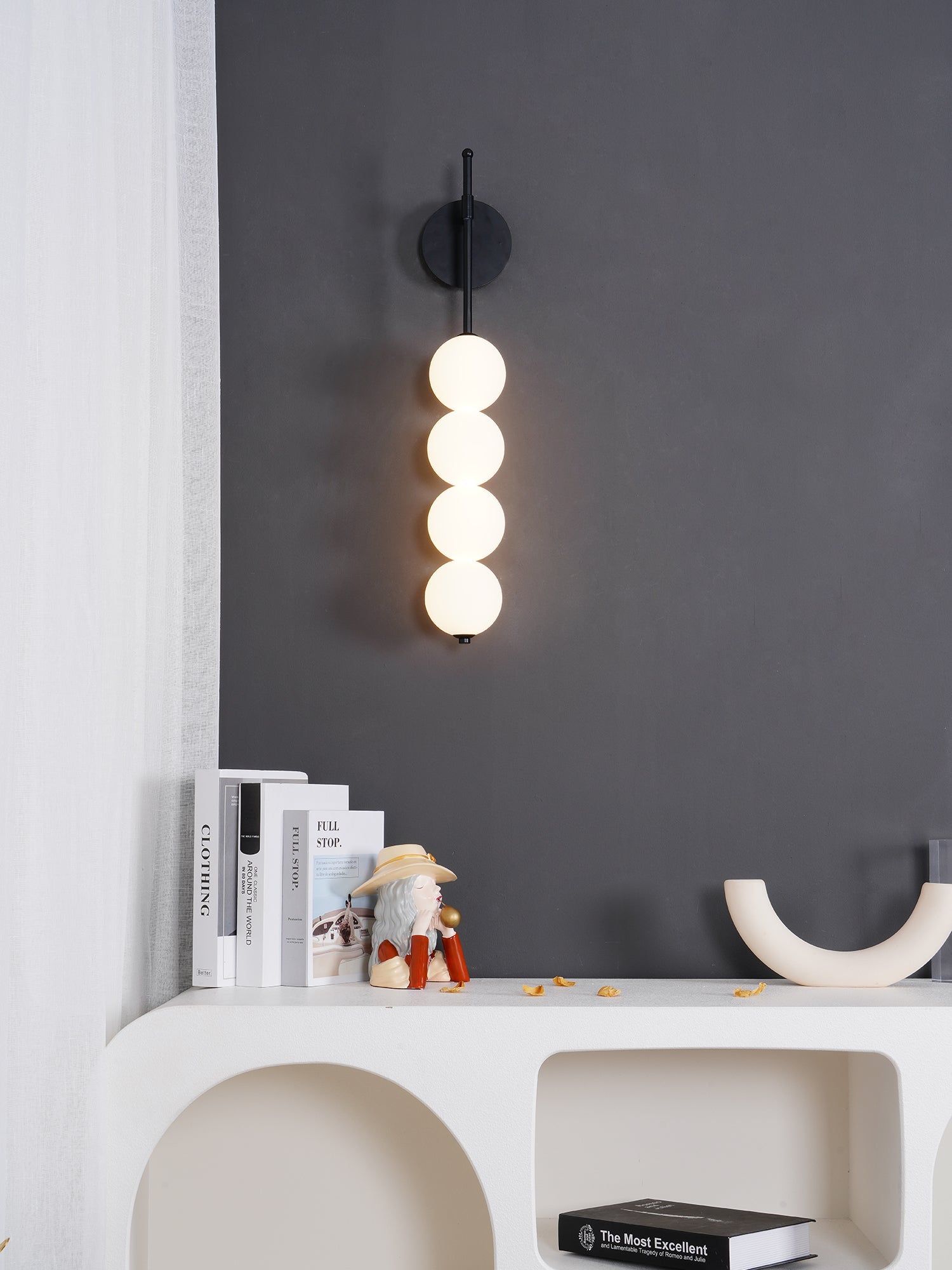 Abacus Wall Lamp | Iron, Metal, Glass | Gold