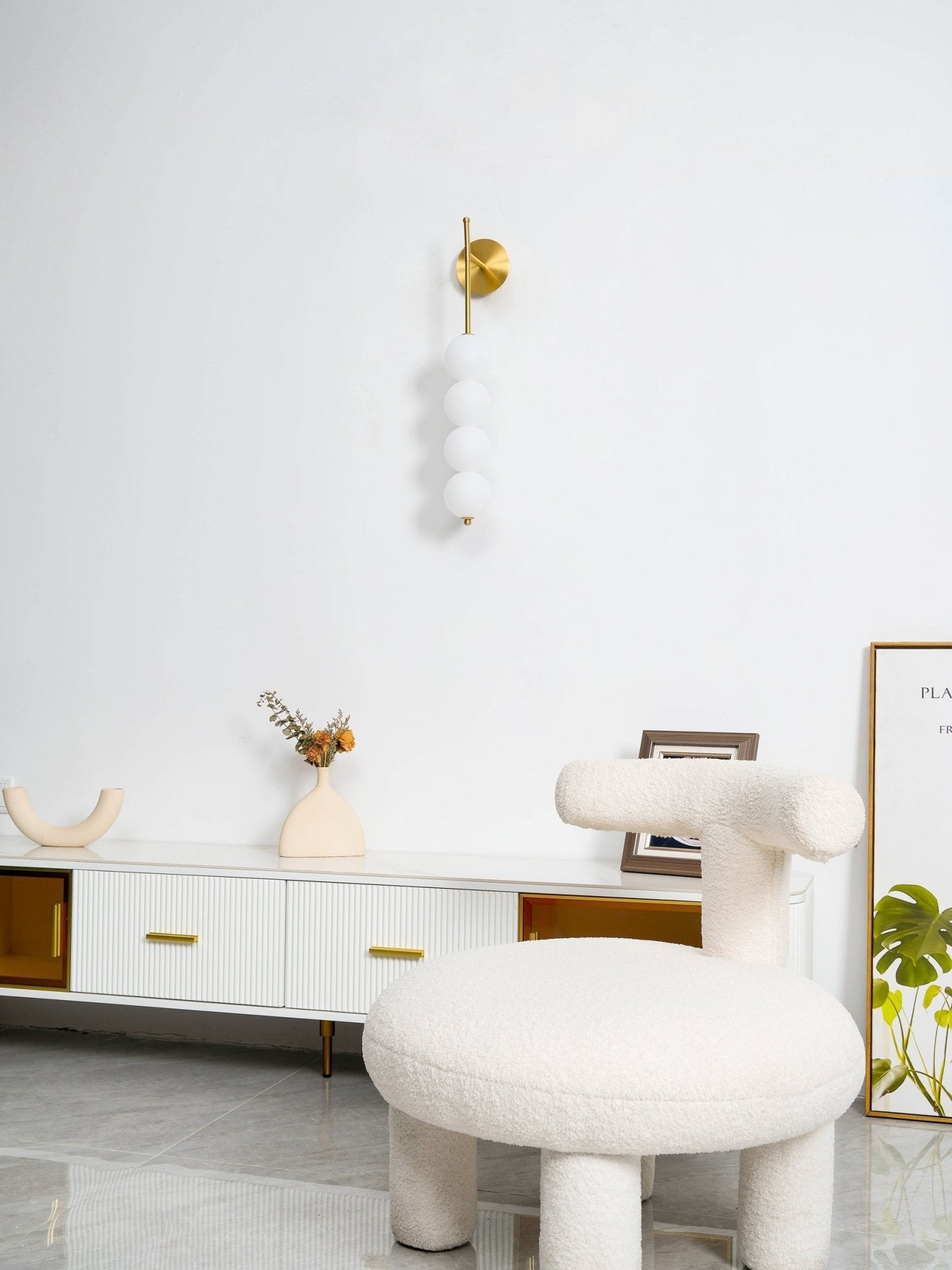 Abacus Wall Lamp | Iron, Metal, Glass | Gold
