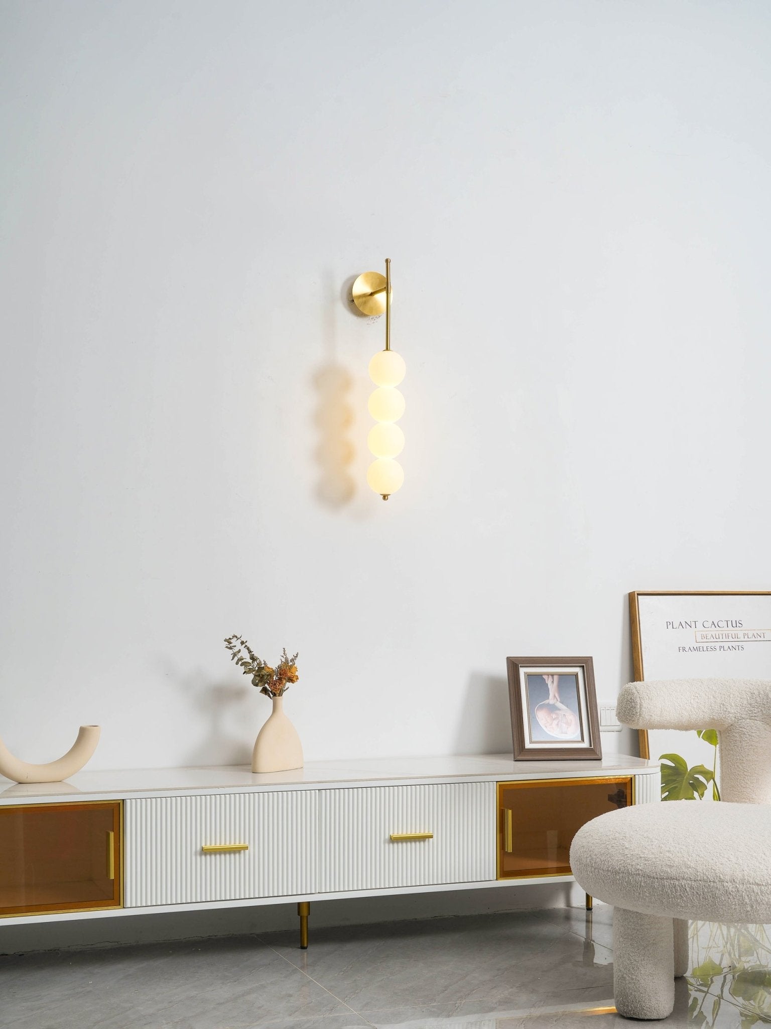 Abacus Wall Lamp | Iron, Metal, Glass | Gold