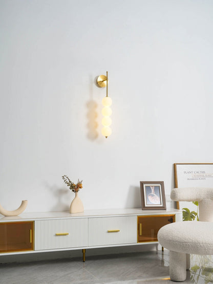 Abacus Wall Lamp | Iron, Metal, Glass | Gold