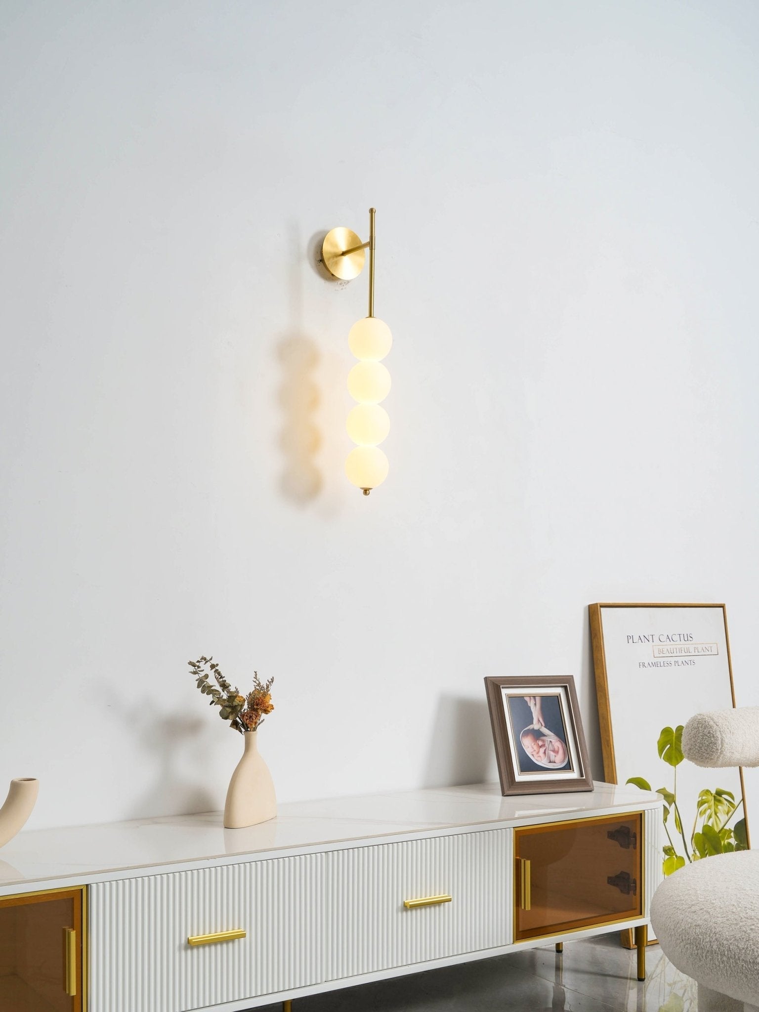 Abacus Wall Lamp | Iron, Metal, Glass | Gold