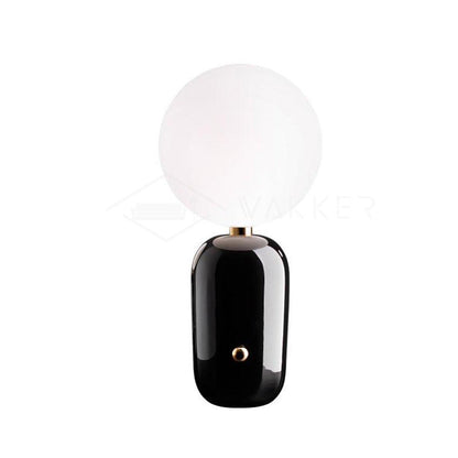 Kade Table Lamp | Blown Glass & Metal | Gold, White, or Black Base