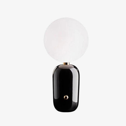 Kade Table Lamp | Blown Glass & Metal | Gold, White, or Black Base