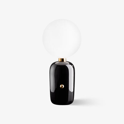 Kade Table Lamp | Blown Glass & Metal | Gold, White, or Black Base