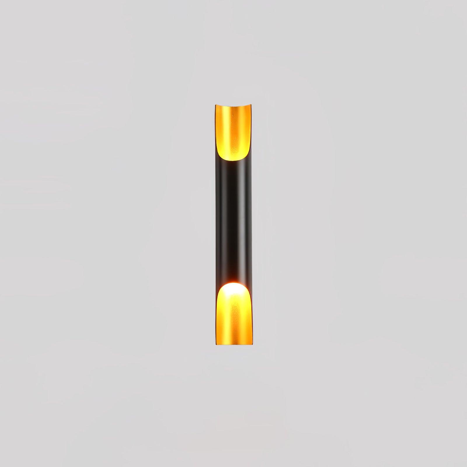 Abigali Straight Wall Lamp | Metal, Iron, Aluminum | Black & Gold, White & Gold