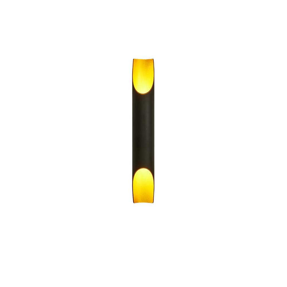 Abigali Straight Wall Lamp | Metal, Iron, Aluminum | Black & Gold, White & Gold