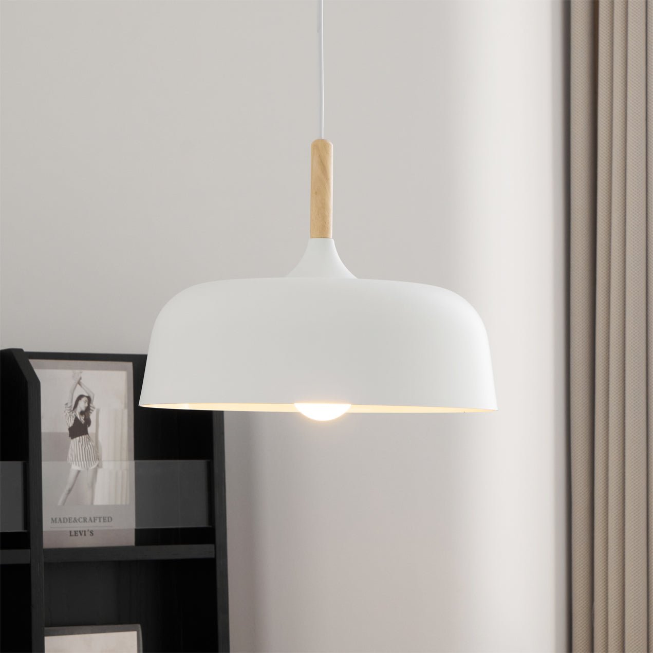 Acorn Pendant Light | Zinc Alloy & Wood | Multiple Colors