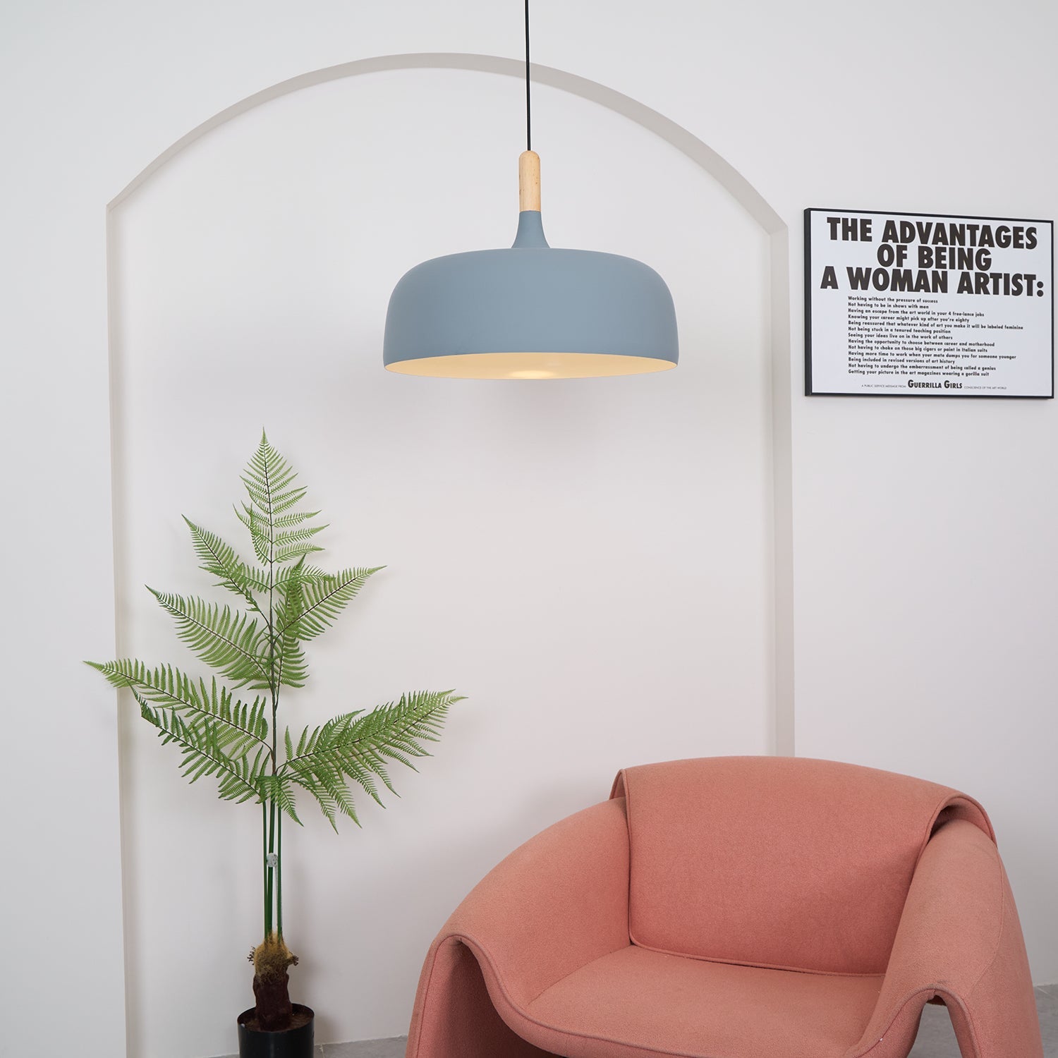 Acorn Pendant Light | Zinc Alloy & Wood | Multiple Colors