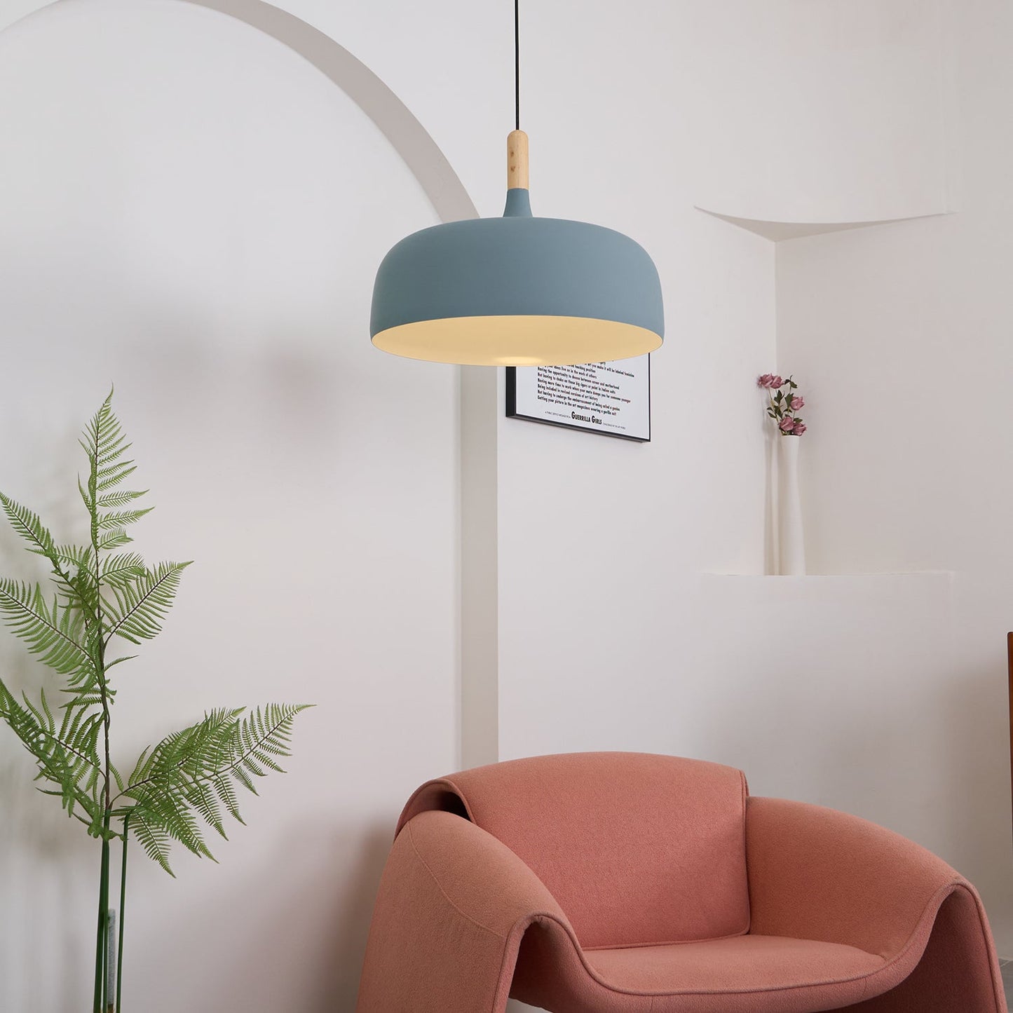 Acorn Pendant Light | Zinc Alloy & Wood | Multiple Colors