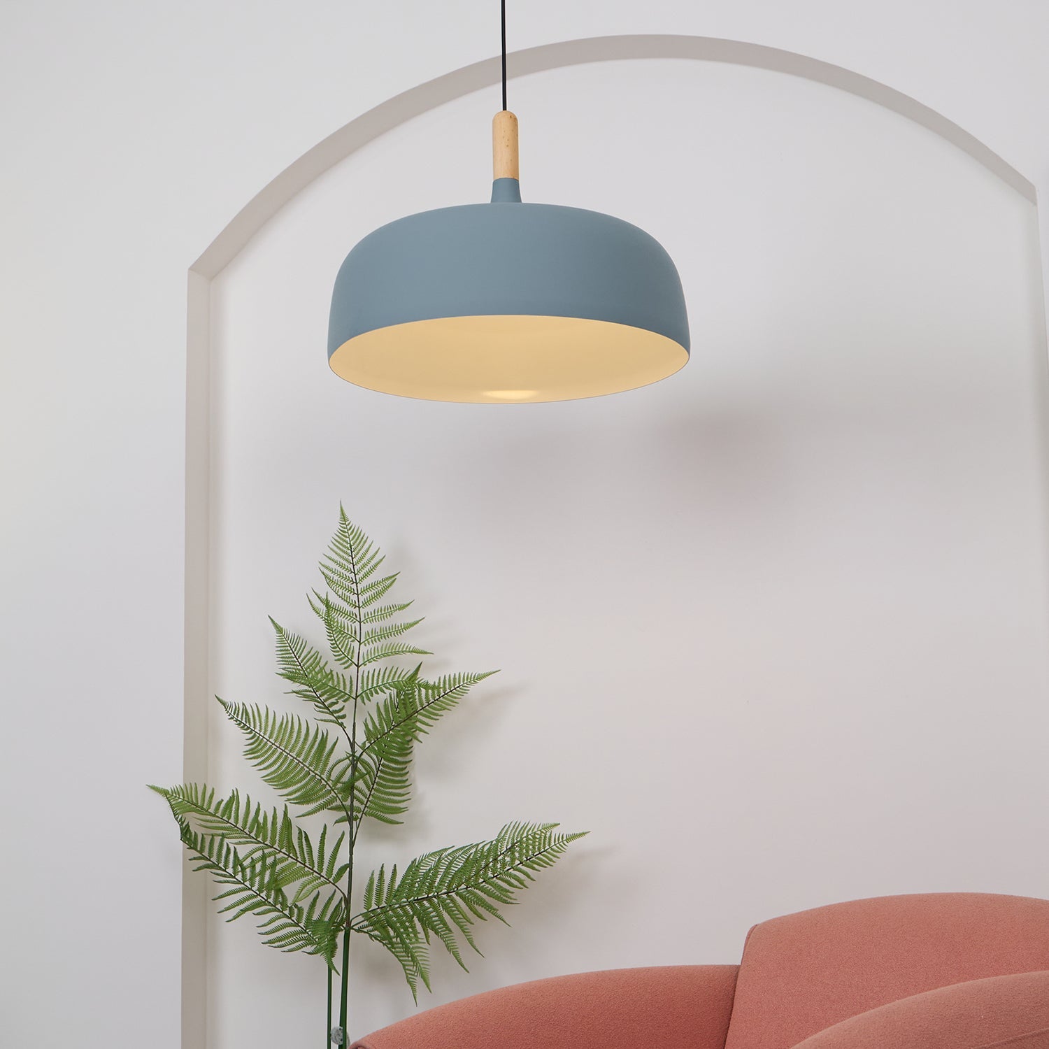 Acorn Pendant Light | Zinc Alloy & Wood | Multiple Colors