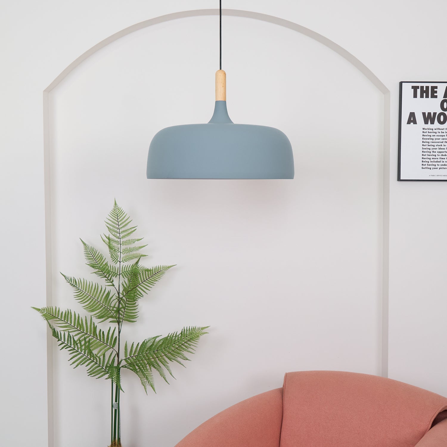 Acorn Pendant Light | Zinc Alloy & Wood | Multiple Colors