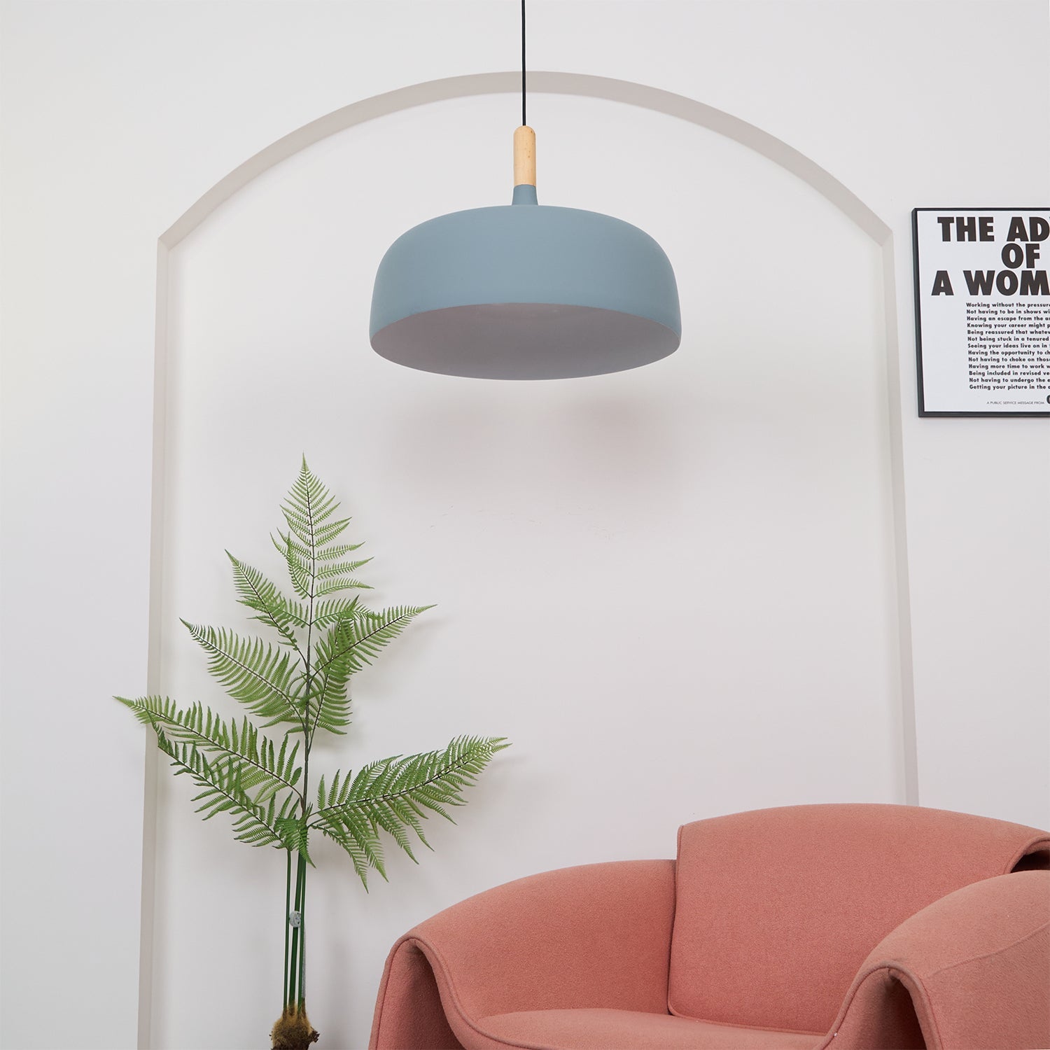 Acorn Pendant Light | Zinc Alloy & Wood | Multiple Colors