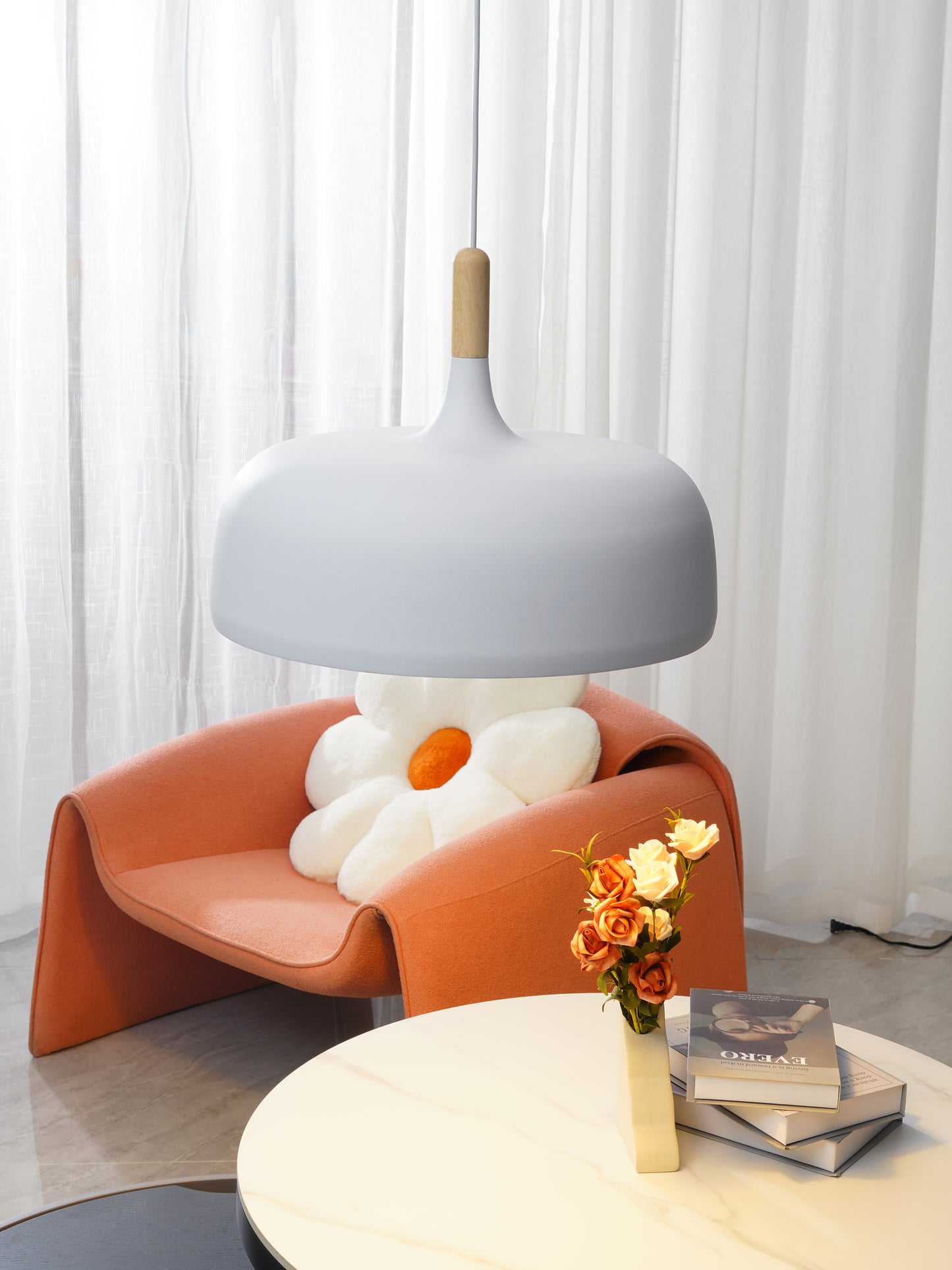 Acorn Pendant Light | Zinc Alloy & Wood | Multiple Colors