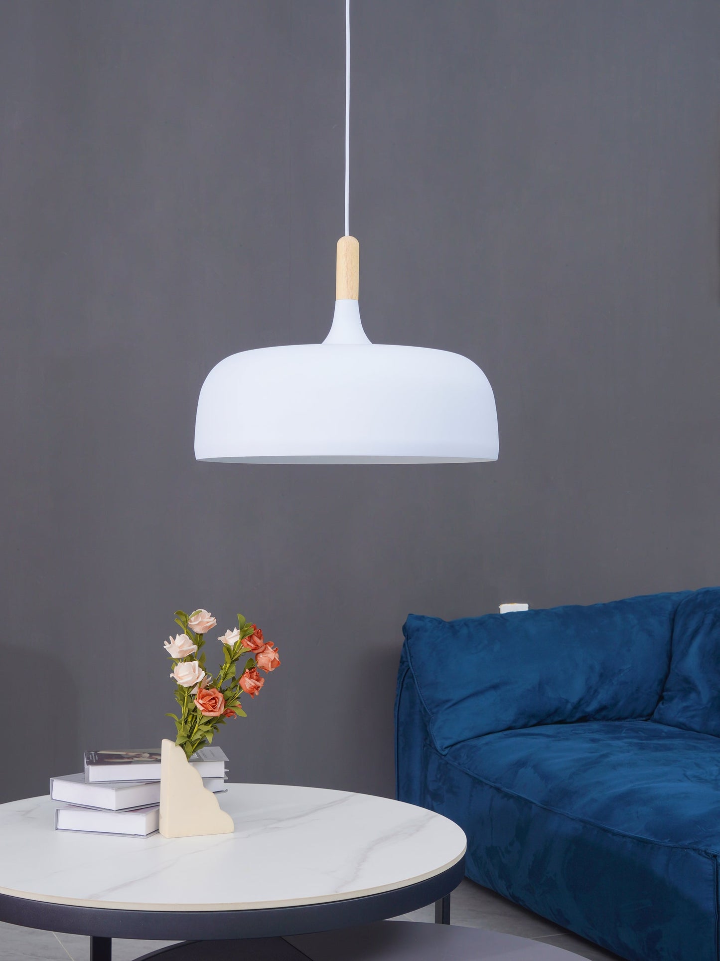 Acorn Pendant Light | Zinc Alloy & Wood | Multiple Colors