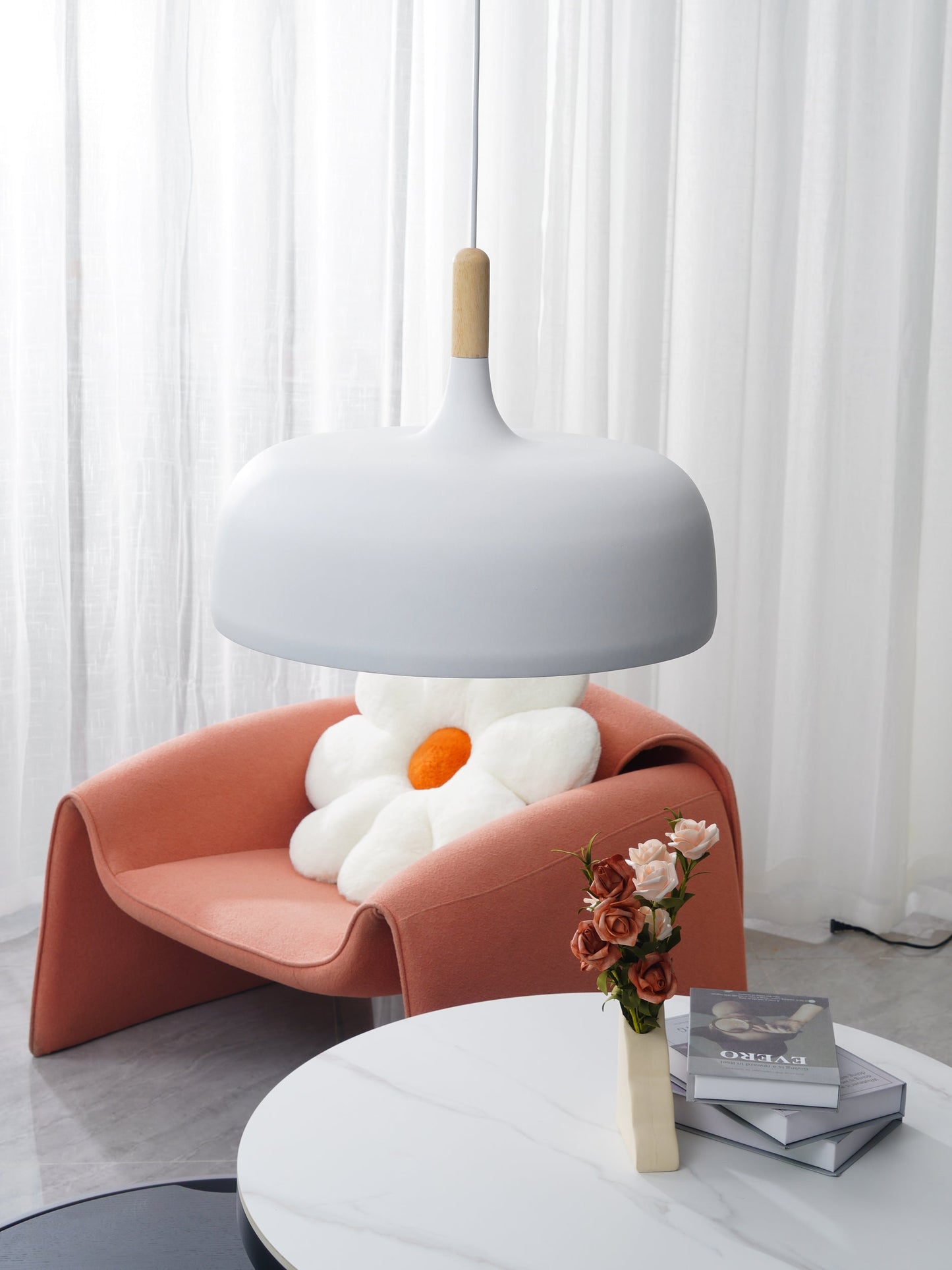 Acorn Pendant Light | Zinc Alloy & Wood | Multiple Colors