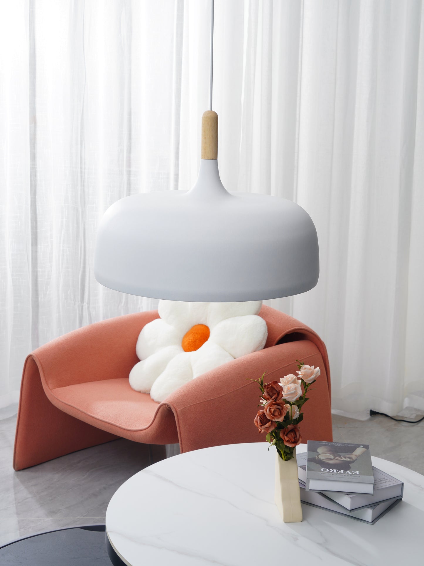 Acorn Pendant Light | Zinc Alloy & Wood | Multiple Colors