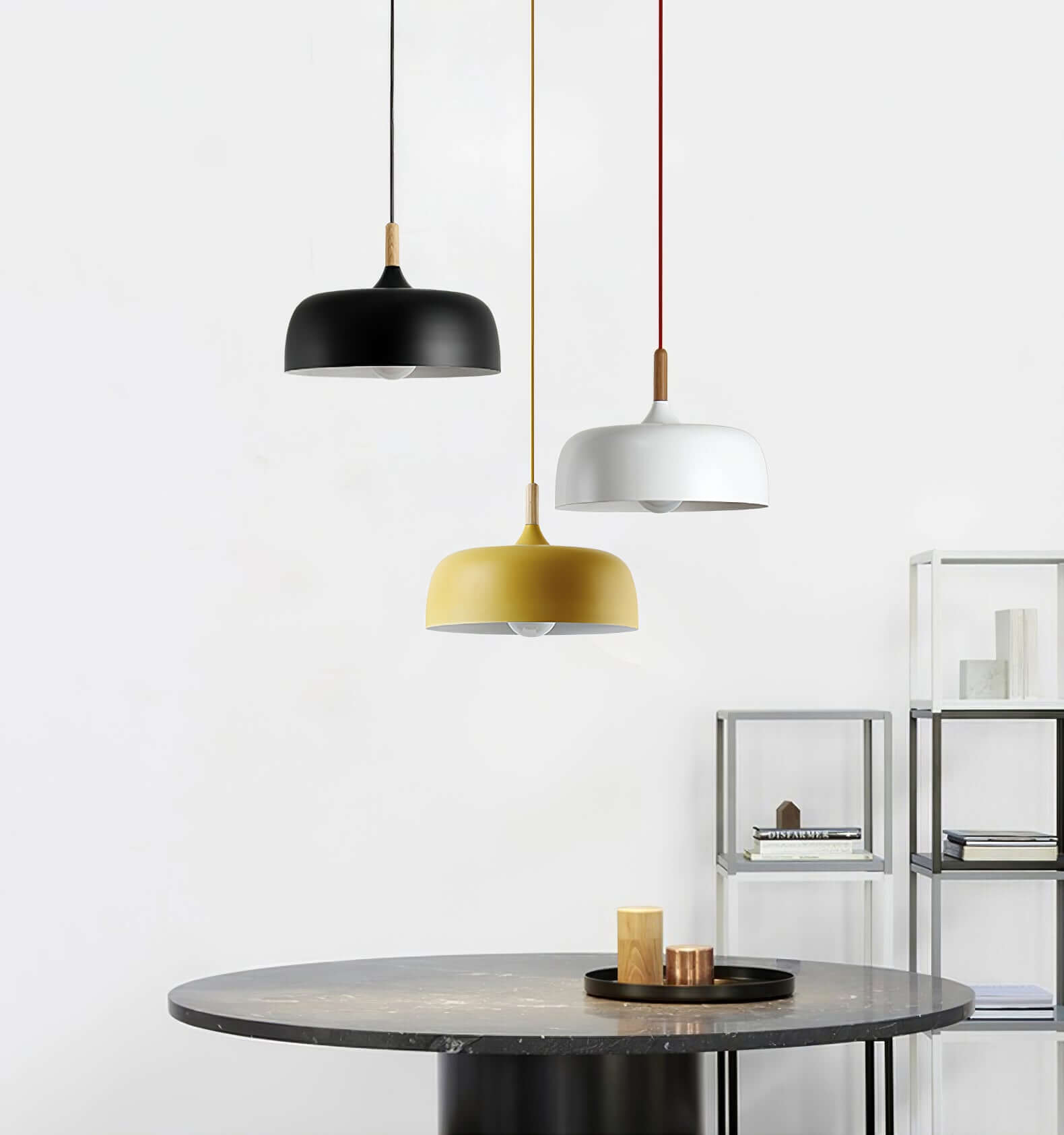 Acorn Pendant Light | Zinc Alloy & Wood | Multiple Colors