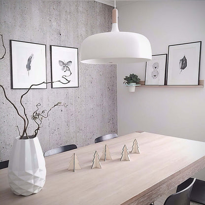 Acorn Pendant Light | Zinc Alloy & Wood | Multiple Colors