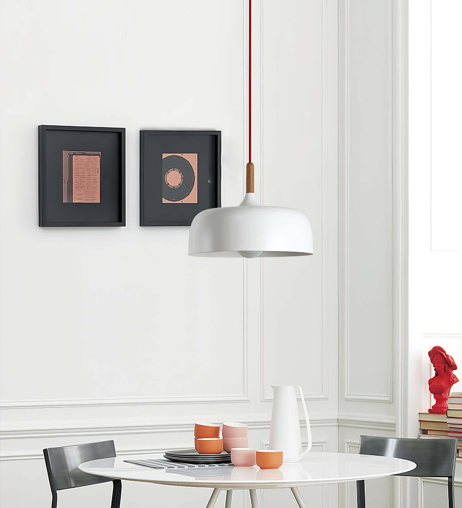 Acorn Pendant Light | Zinc Alloy & Wood | Multiple Colors