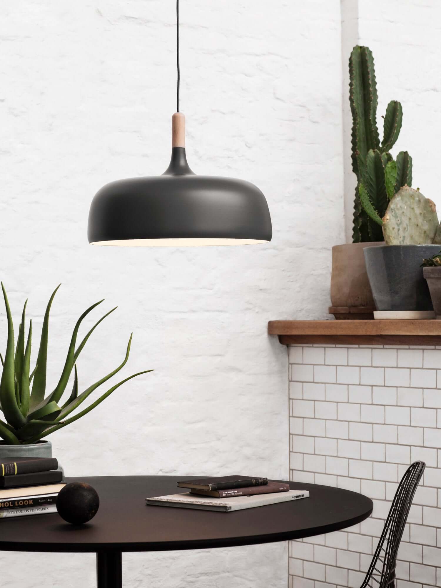 Acorn Pendant Light | Zinc Alloy & Wood | Multiple Colors