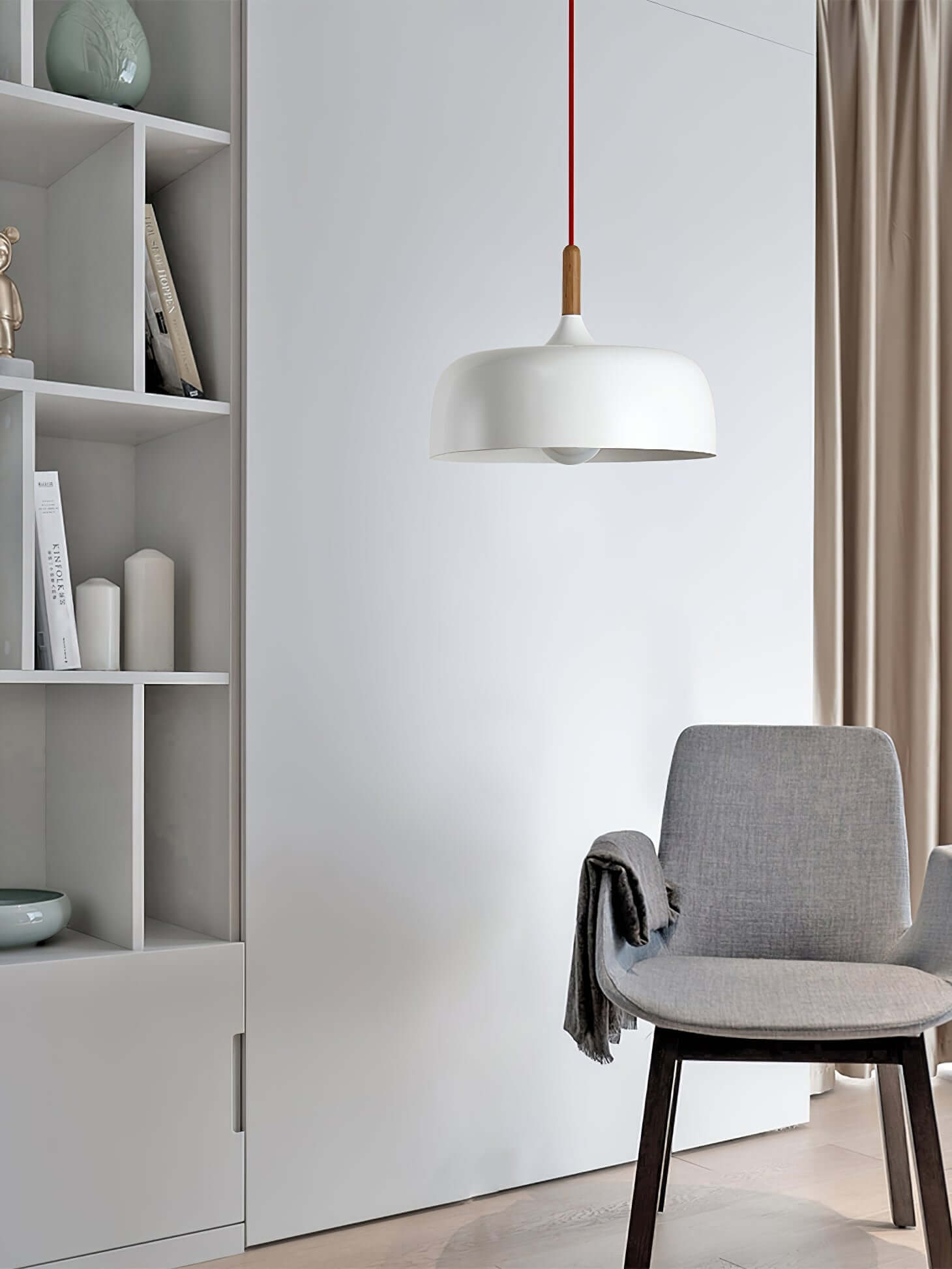 Acorn Pendant Light | Zinc Alloy & Wood | Multiple Colors