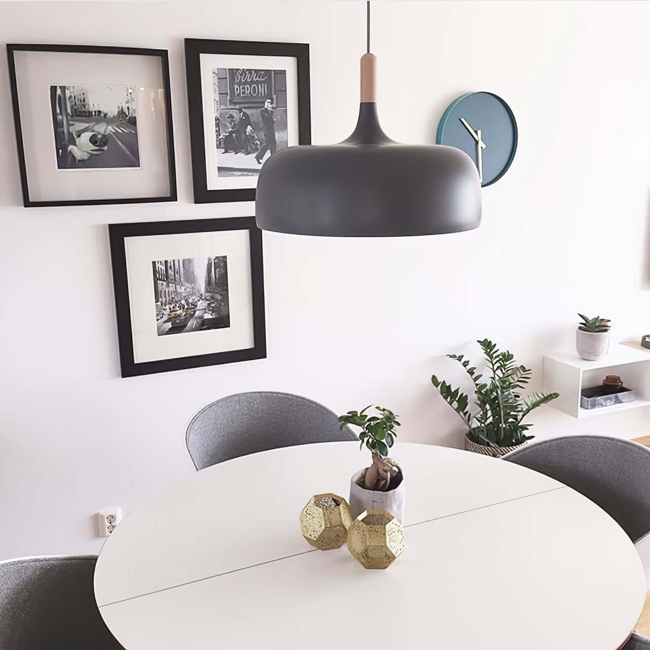 Acorn Pendant Light | Zinc Alloy & Wood | Multiple Colors