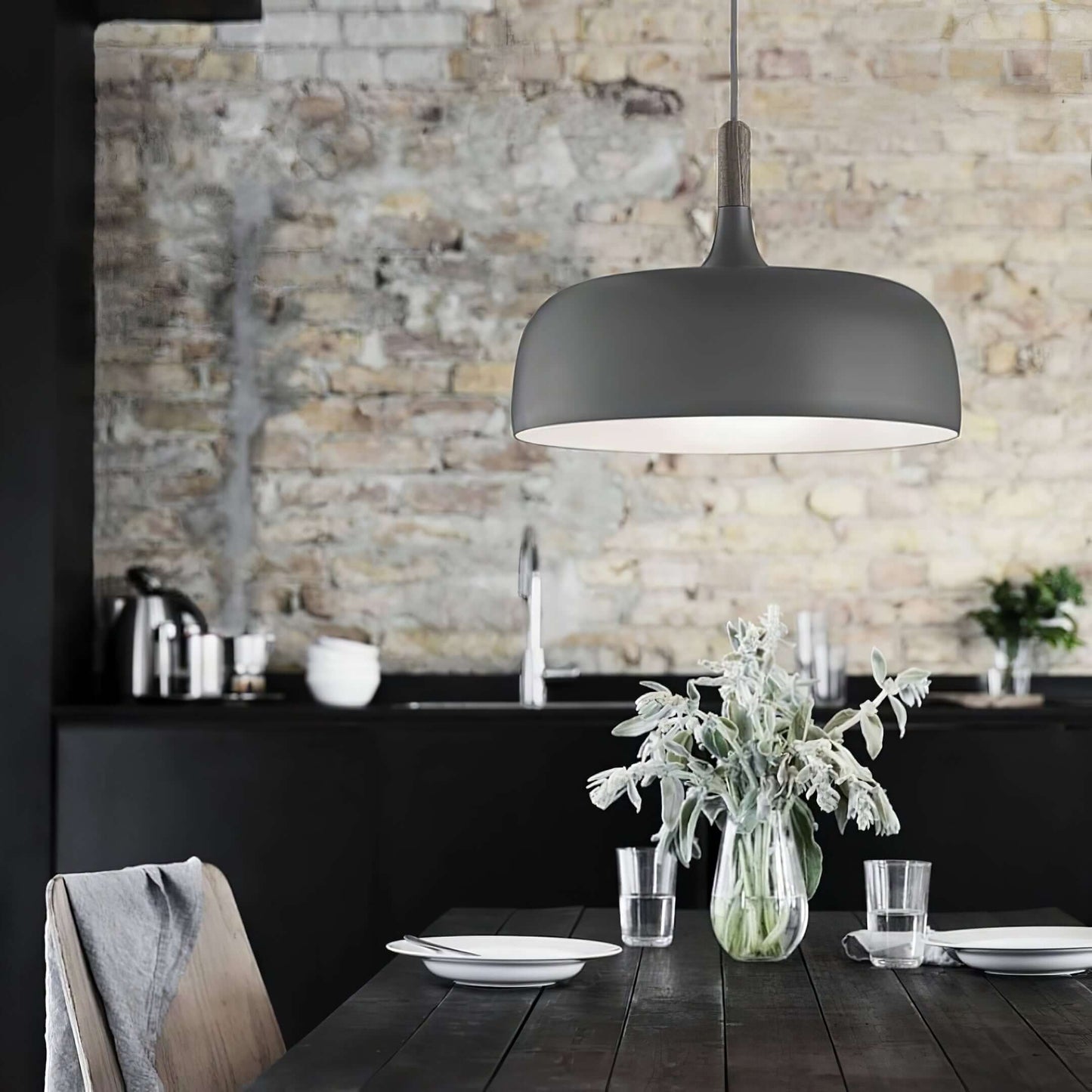 Acorn Pendant Light | Zinc Alloy & Wood | Multiple Colors