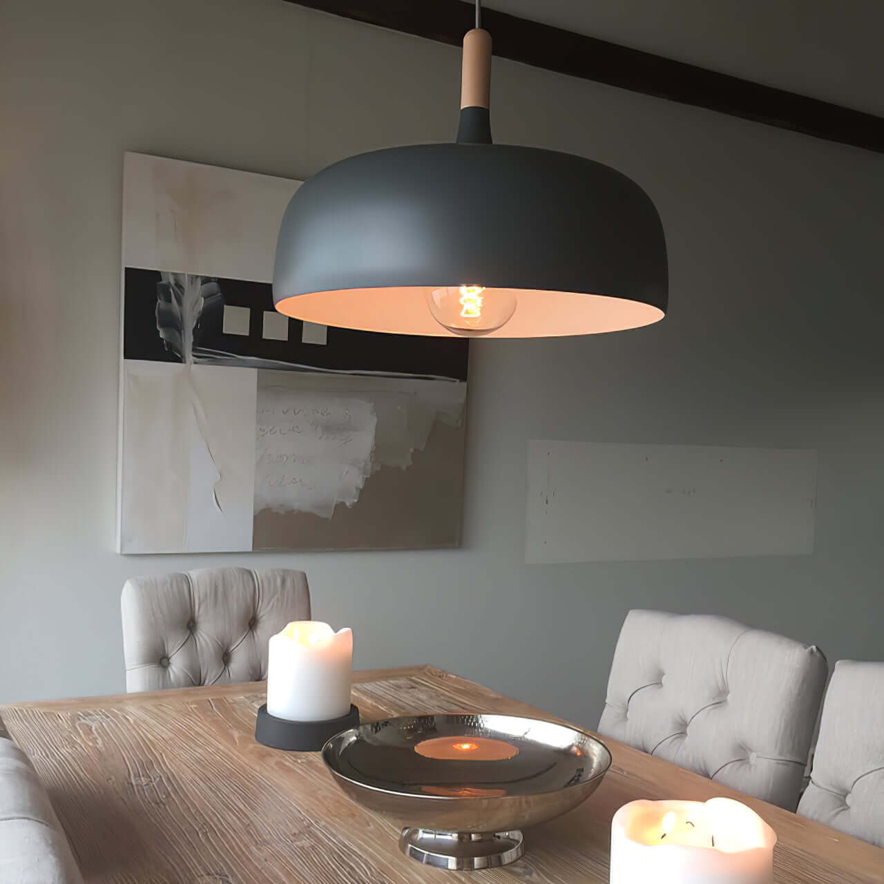 Acorn Pendant Light | Zinc Alloy & Wood | Multiple Colors