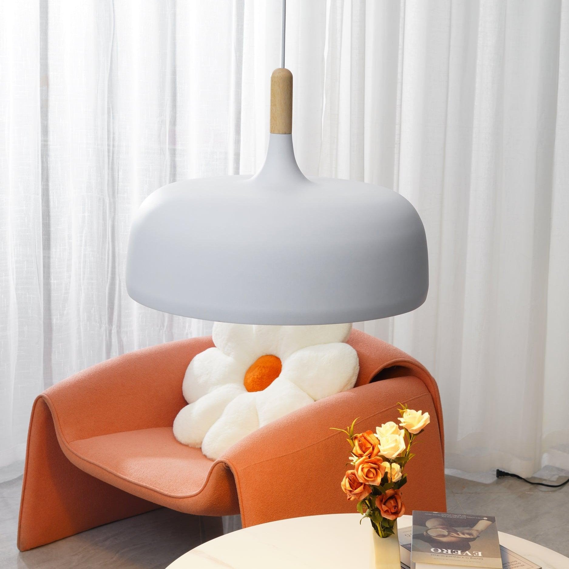 Acorn Pendant Light | Zinc Alloy & Wood | Multiple Colors