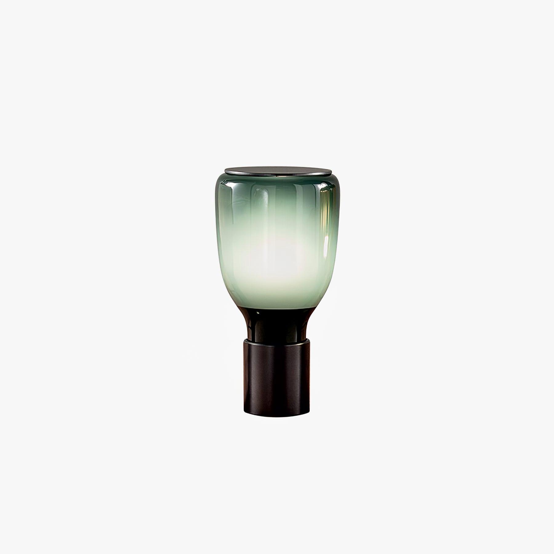 Acquerelli Table Lamp | Blown Glass | Black, Green, Amber