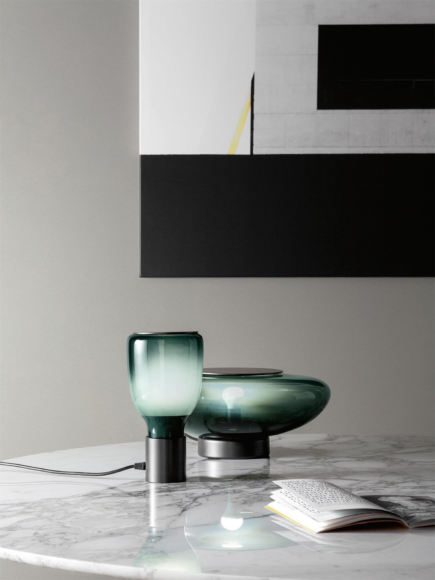 Acquerelli Table Lamp | Blown Glass | Black, Green, Amber