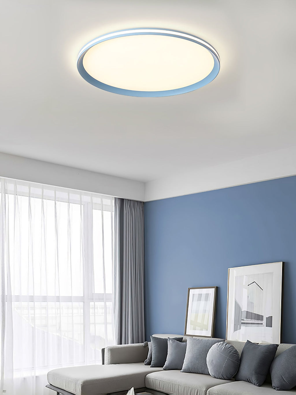 Acrylic Circular LED Ceiling Light | Acrylic | White