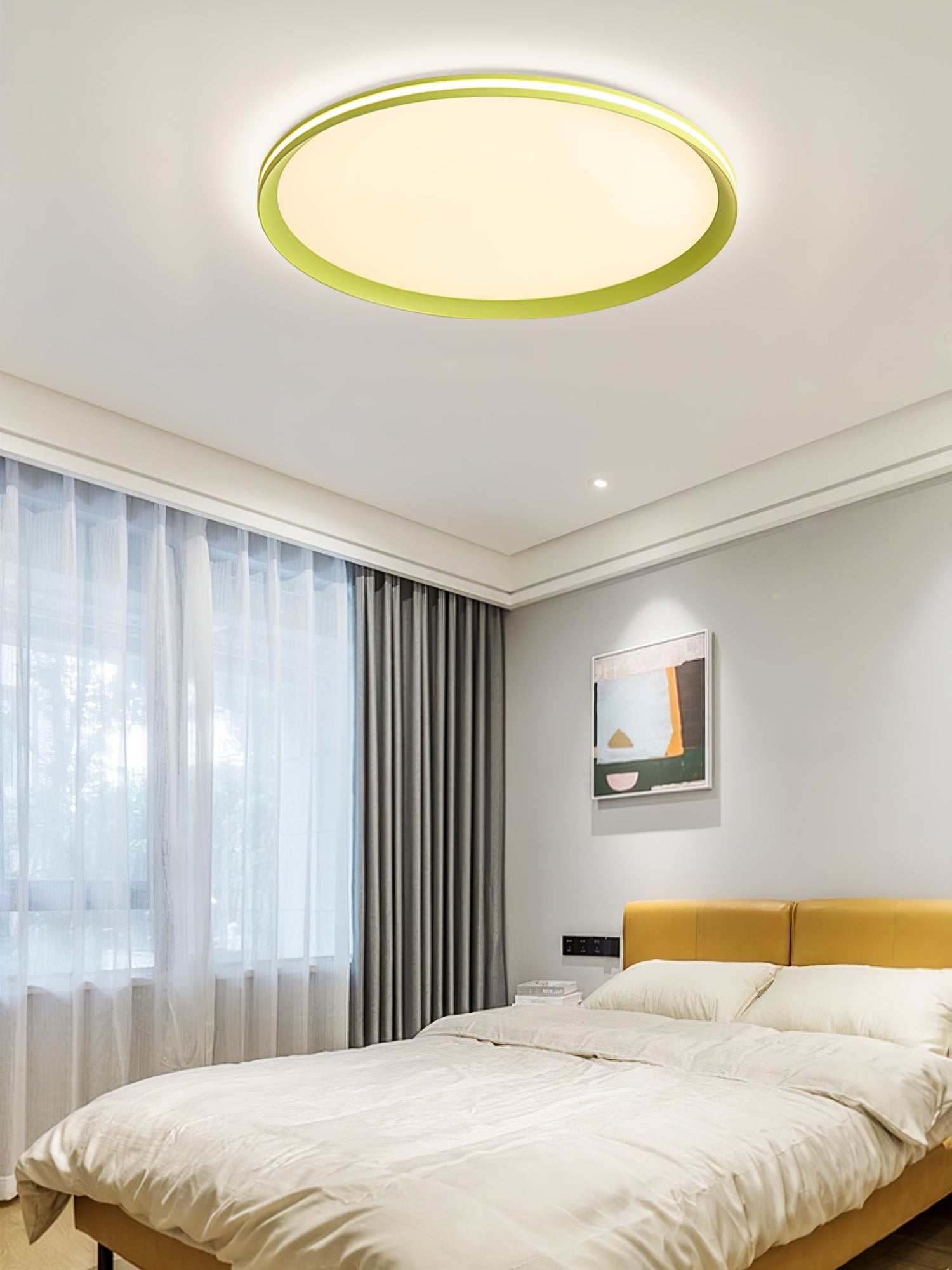Acrylic Circular LED Ceiling Light | Acrylic | White