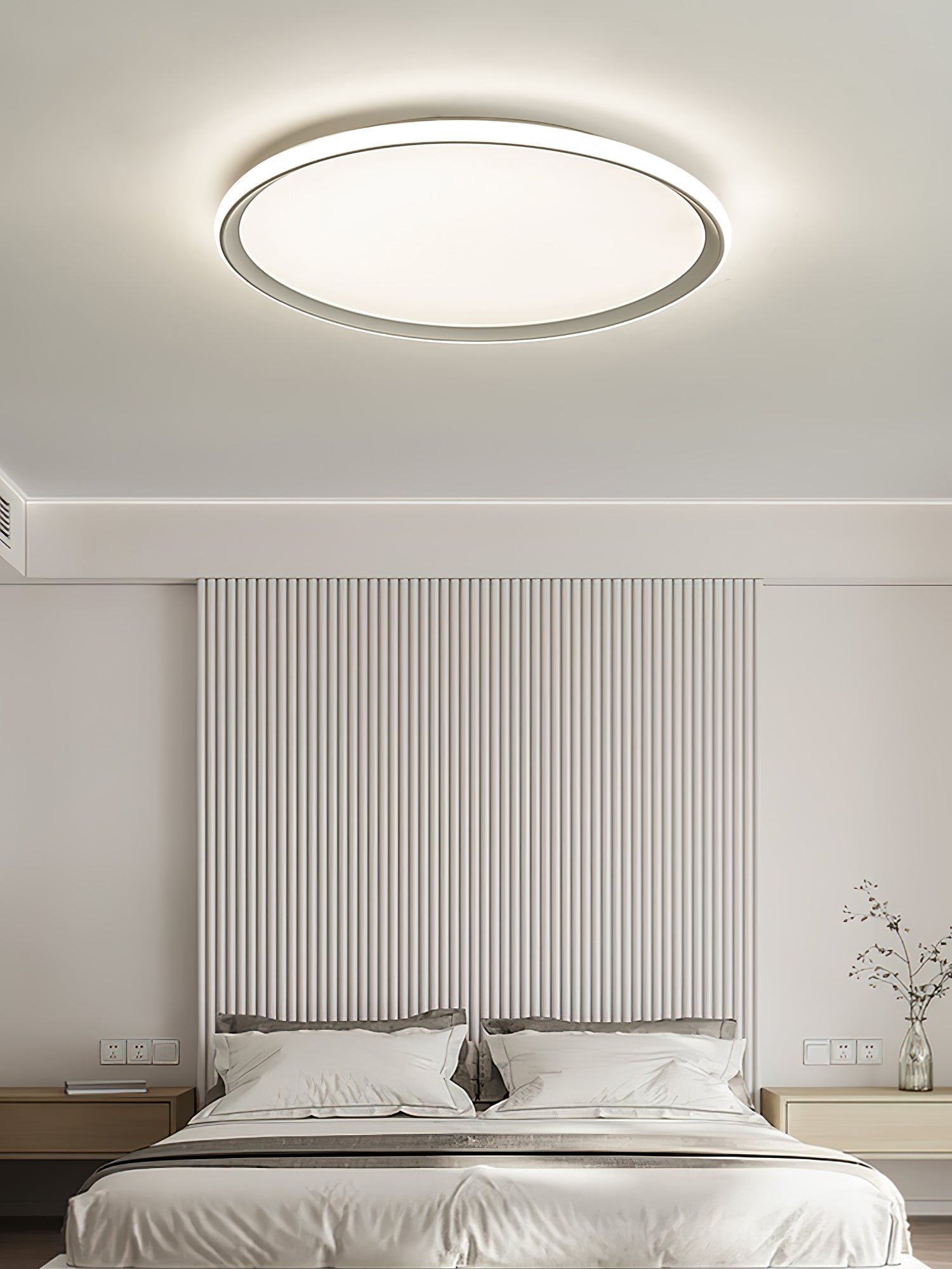 Acrylic Circular LED Ceiling Light | Acrylic | White